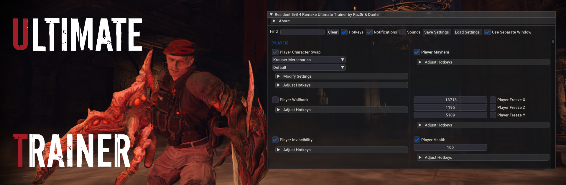 【前置】生化危机4重制版终极修改器1.4.2[中]